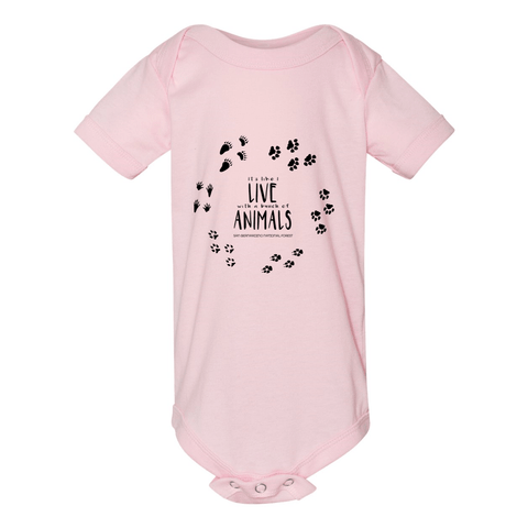 I Live with Animals - Onesie - Wears The Mountain