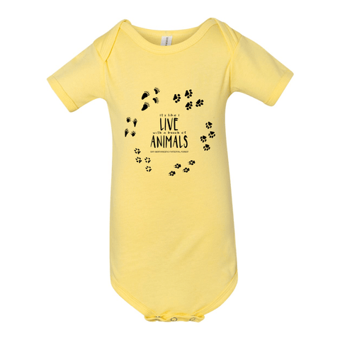 I Live with Animals - Onesie - Wears The Mountain