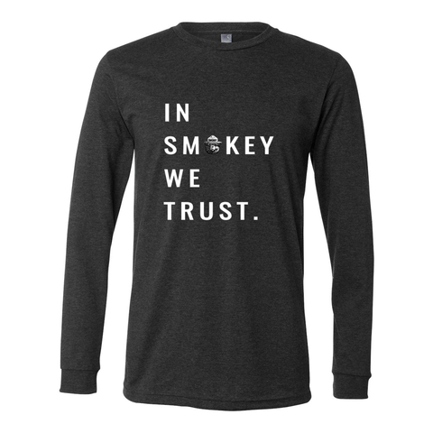 In Smokey We Trust - Long Sleeve Jersey T - Wears The Mountain