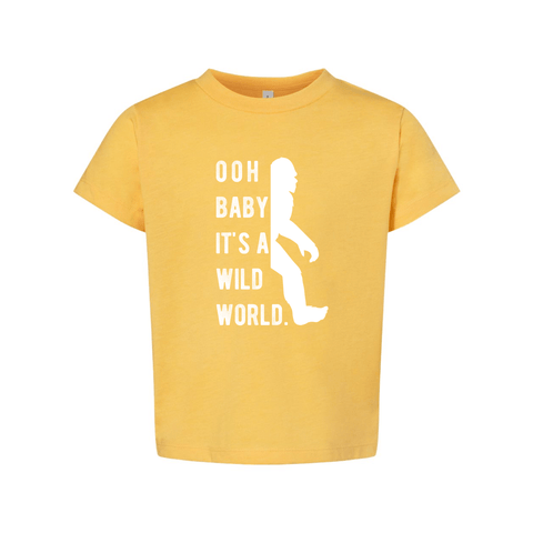 It's a Wild World: Sasquatch - Toddler Jersey T - Wears The MountainKids/BabiesPrint Melon Inc.