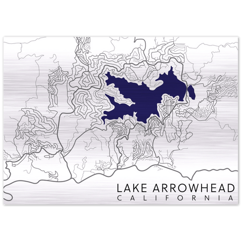 Lake Arrowhead - Brushed Aluminum Print - Wears The MountainPrint MaterialGelato