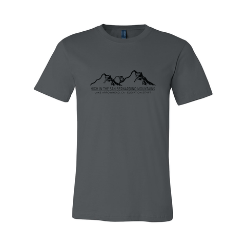 Lake Arrowhead Mtn Range/Elevation - Unisex Jersey T - Wears The Mountain