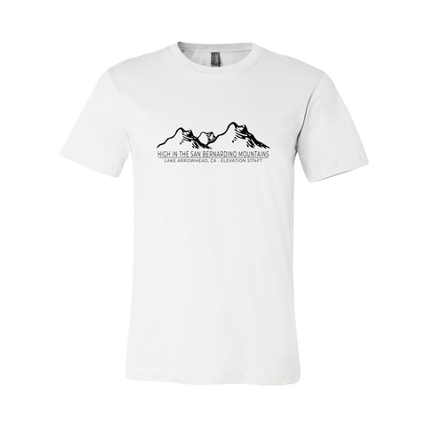 Lake Arrowhead Mtn Range/Elevation - Unisex Jersey T - Wears The Mountain