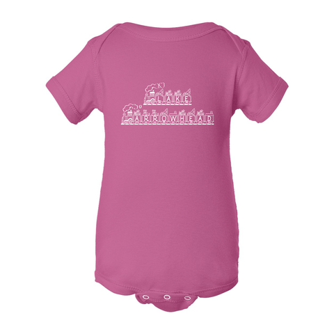 Lake Arrowhead Toy Train - Onesie - Wears The MountainOnesiePrint Melon Inc.