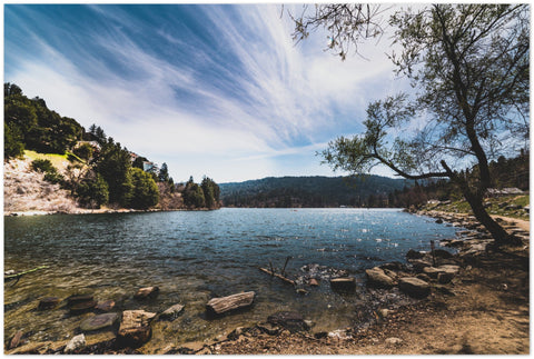 Lake Gregory/Crestline - Aluminum Print - Wears The Mountain