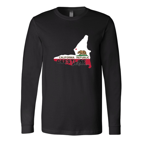 Lake Gregory/Crestline Lake Flag - Long Sleeve Jersey T - Wears The Mountain