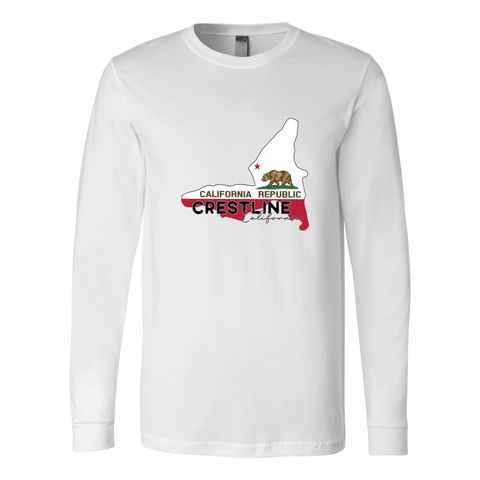 Lake Gregory/Crestline Lake Flag - Long Sleeve Jersey T - Wears The Mountain
