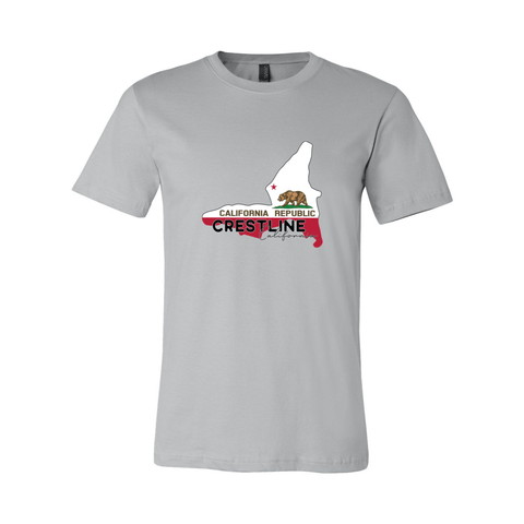 Lake Gregory/Crestline Lake Flag - Unisex Jersey T - Wears The Mountain