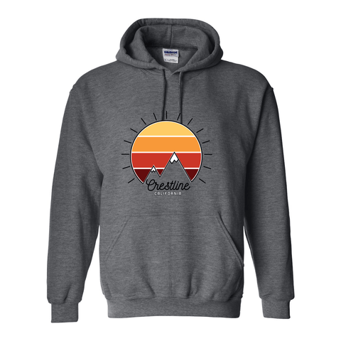 Lake Gregory/Crestline Mountain Sunset - Hooded Sweatshirt - Wears The Mountain