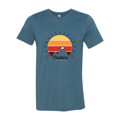 Lake Gregory/Crestline Mountain Sunset - Unisex Jersey T (Warehouse) - Wears The MountainT-ShirtsWears The Mountain