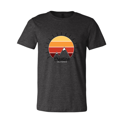 Lake Gregory/Crestline Mountain Sunset - Unisex Jersey T - Wears The Mountain