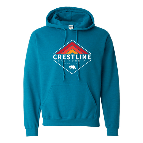 Lake Gregory/Crestline Retro Diamond - Hooded Sweatshirt (Warehouse) - Wears The MountainSweaters/HoodiesPrint Melon Inc.