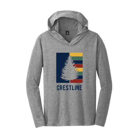 Lake Gregory/Crestline Striped Tree - Unisex Hooded Long Sleeve - Wears The MountainLong SleevePrint Melon Inc.