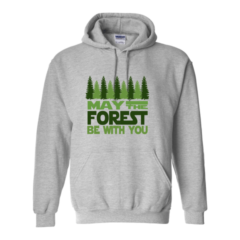 May the Forest be with You - Hooded Sweatshirt - Wears The Mountain