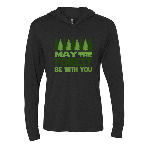 May the Forest be with You - Unisex Hooded Long Sleeve T - Wears The Mountain