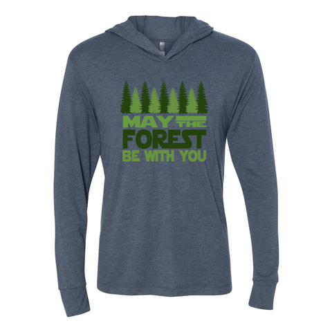 May the Forest be with You - Unisex Hooded Long Sleeve T - Wears The Mountain