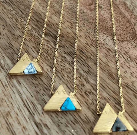 Mountain (2 peak)- Necklace -  - Wears The Mountain