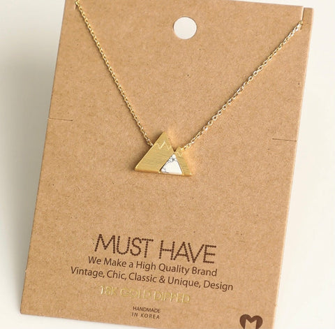 Mountain (2 peak)- Necklace -  - Wears The Mountain