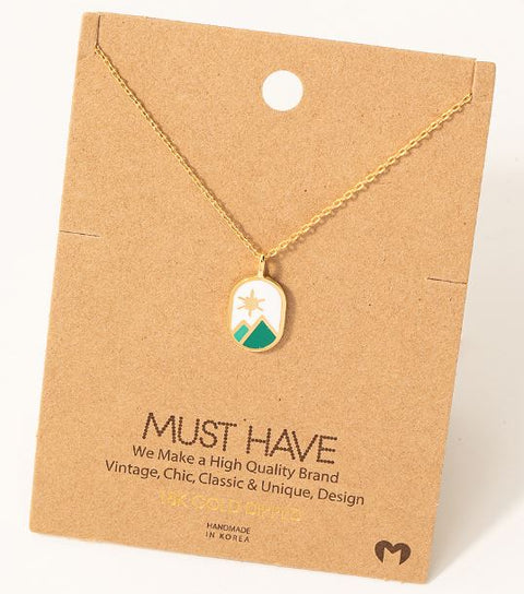 Mountain Scene - Necklace - Wears The MountainJewelryWears The Mountain