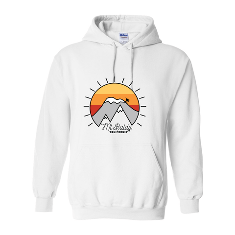 Mt Baldy Mountain Sunset - Hooded Sweatshirt - Wears The Mountain