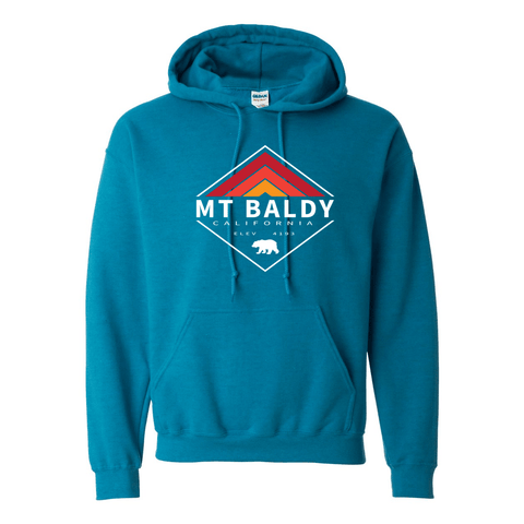 Mt Baldy Retro Diamond - Hooded Sweatshirt - Wears The MountainSweaters/HoodiesPrint Melon Inc.