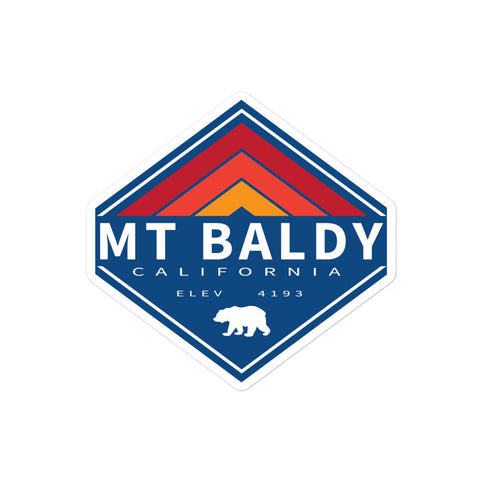 Mt Baldy Retro Diamond - Sticker - Wears The MountainStickersWears The Mountain