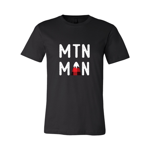 Mtn Man: Flannel Mtn - Unisex Jersey T - Wears The MountainT-ShirtsPrint Melon Inc.