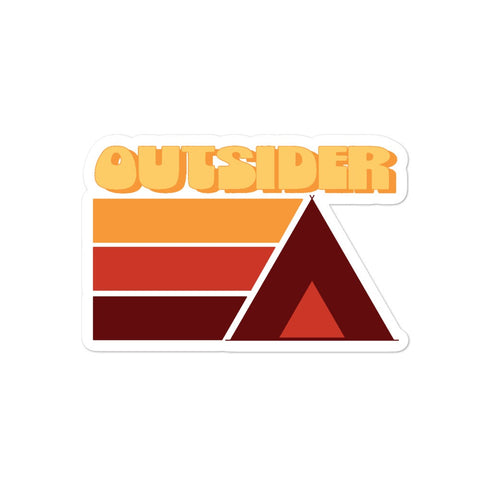 Outsider/Tent - Sticker - Wears The Mountain