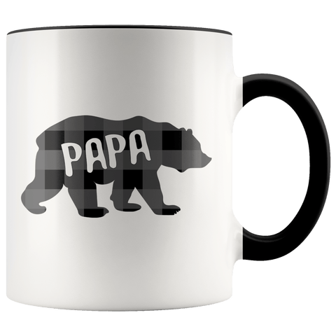 Papa Bear - Accent Coffee Mug - Wears The Mountain
