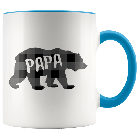 Papa Bear - Accent Coffee Mug - Wears The Mountain