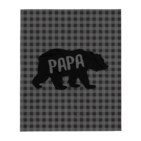 Papa Bear - Plush Blanket - Wears The Mountain