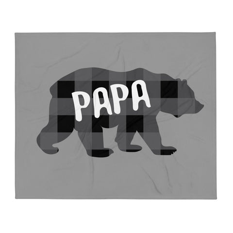Papa Bear - Plush Blanket - Wears The Mountain