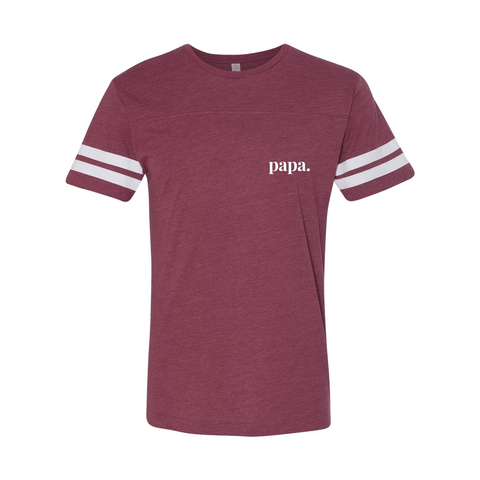 papa. - Football Sleeve Jersey T - Wears The MountainT-ShirtsPrint Melon Inc.