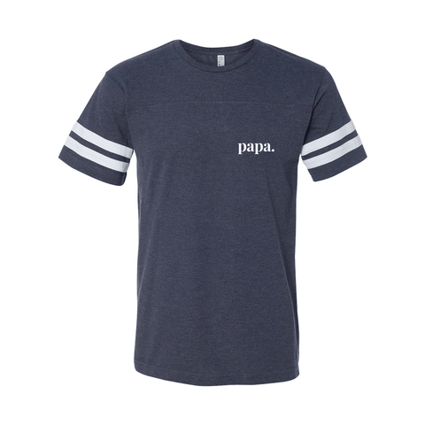 papa. - Football Sleeve Jersey T - Wears The MountainT-ShirtsPrint Melon Inc.
