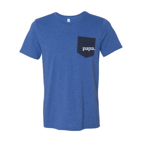papa. - Jersey Pocket T - Wears The MountainT-ShirtsPrint Melon Inc.