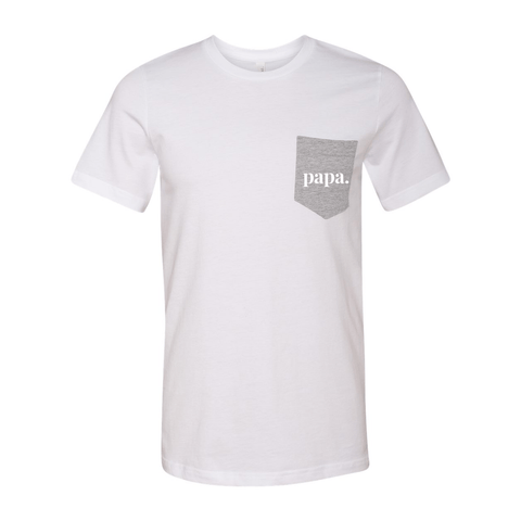papa. - Jersey Pocket T - Wears The MountainT-ShirtsPrint Melon Inc.
