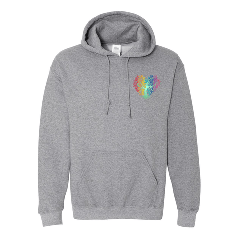 Rainbow Heart Tree - Hoodie - Wears The MountainSweaters/HoodiesPrint Melon Inc.