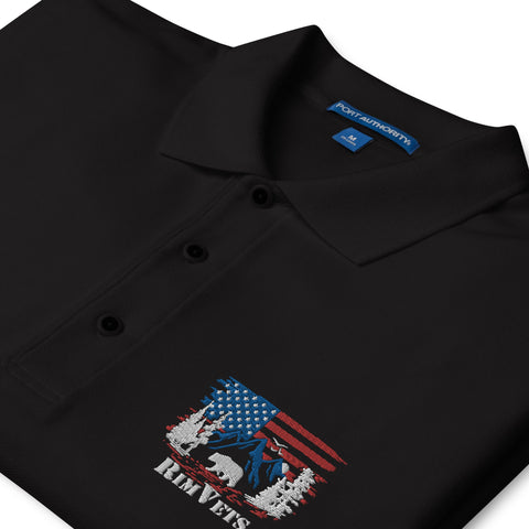Rim Vets - Embroidered Dry Fit Polo (extended sizes) - Wears The MountainWears The Mountain