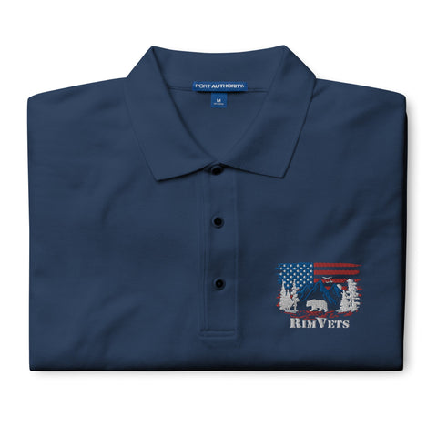 Rim Vets - Embroidered Dry Fit Polo (extended sizes) - Wears The MountainWears The Mountain