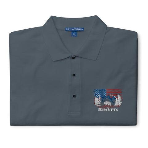 Rim Vets - Embroidered Dry Fit Polo (extended sizes) - Wears The MountainWears The Mountain