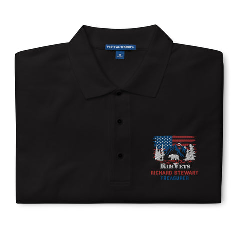 Rim Vets - Embroidered Dry Fit Polo (With Customization) - Wears The MountainWears The Mountain