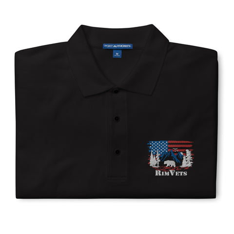 Rim Vets - Embroidered Dry Fit Polo - Wears The MountainWears The Mountain