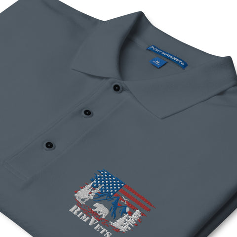 Rim Vets - Embroidered Dry Fit Polo - Wears The MountainWears The Mountain