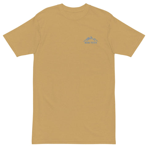 Rim Vets: Mountains - Premium Embroidered Heavyweight T - Wears The MountainWears The Mountain