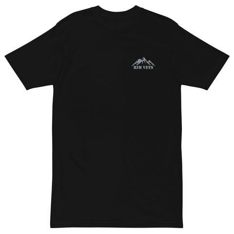 Rim Vets: Mountains - Premium Embroidered Heavyweight T - Wears The MountainWears The Mountain