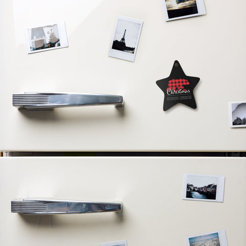 Running Springs Christmas Bear - Wooden Ornament - Wears The MountainWears The Mountain