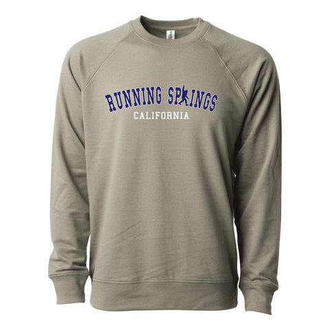 Running Springs College Sasquatch - Lightweight Crewneck Sweatshirt - Wears The MountainSweaters/HoodiesPrint Melon Inc.