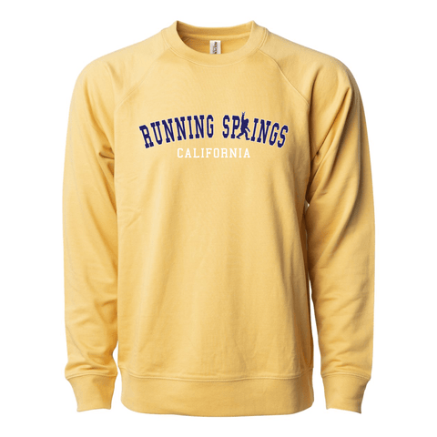 Running Springs College Sasquatch - Lightweight Crewneck Sweatshirt - Wears The MountainSweaters/HoodiesPrint Melon Inc.