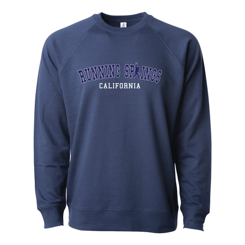 Running Springs College Sasquatch - Lightweight Crewneck Sweatshirt - Wears The MountainSweaters/HoodiesPrint Melon Inc.