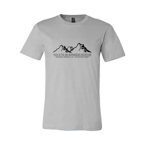 Running Springs Mtn Range/Elevation - Unisex Jersey T - Wears The Mountain